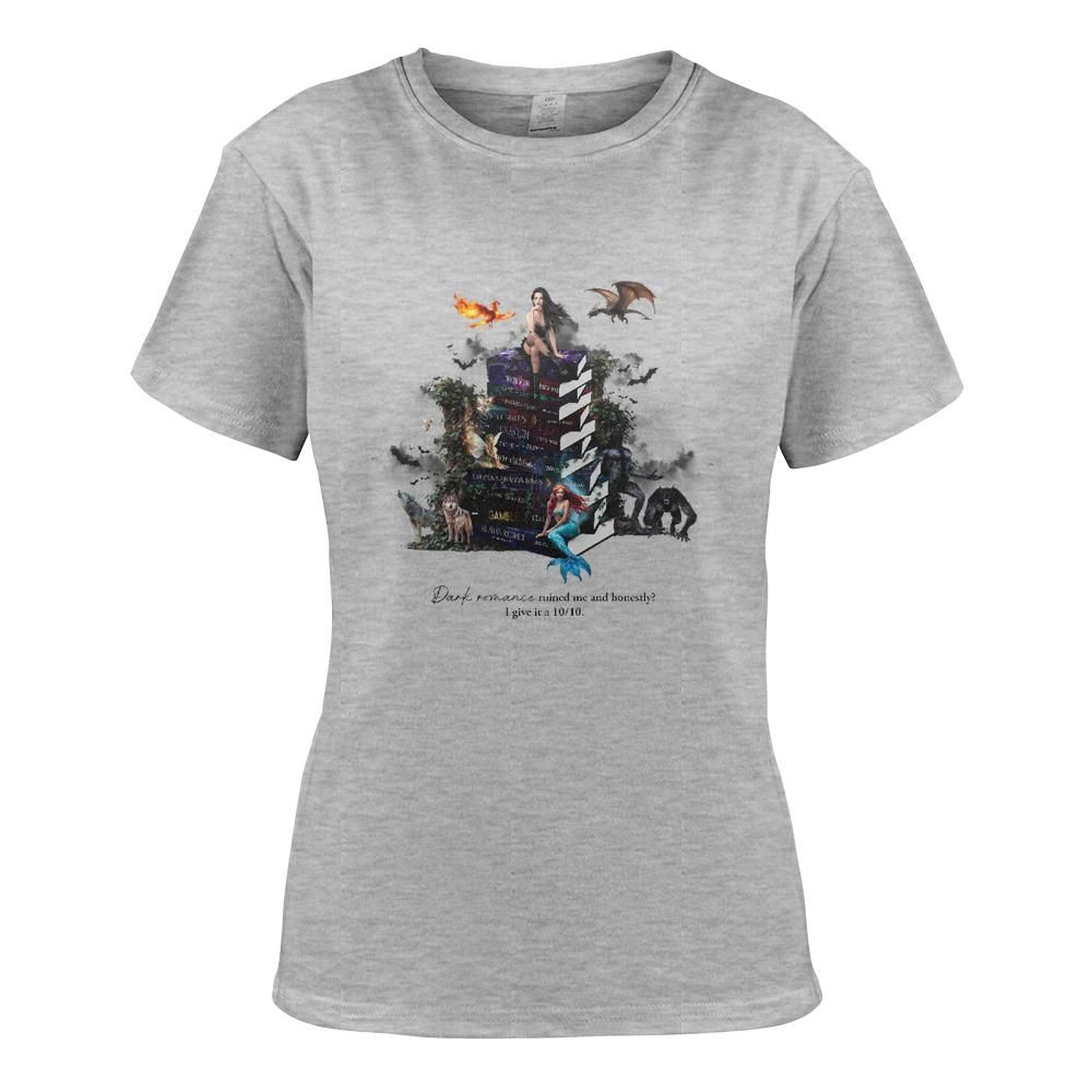 "Dark Romance Ruined Me"  T-Shirt (Light)